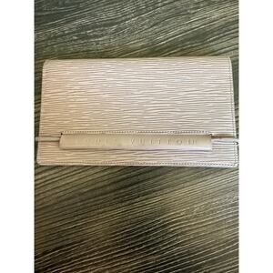 Louis Vuitton Epi Large Portefeuille Elastique Lilac Trifold Wallet